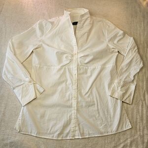 harvé bénard by benard holtzman Women's White Cotton Vintage Y2K Button Shirt XL